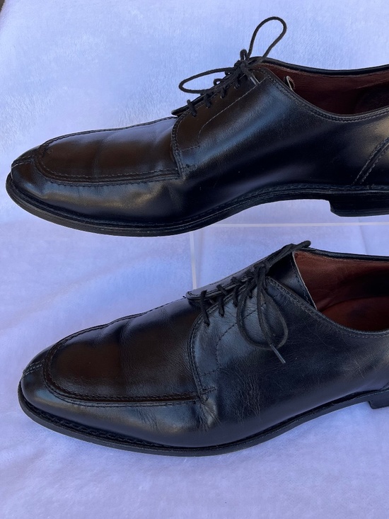 Allen Edmonds Lasalle Black Leather Split Toe Oxford Shoes Size 10.5 E main image 10